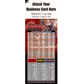 Magnetic Business Card Sports Schedule/ Football